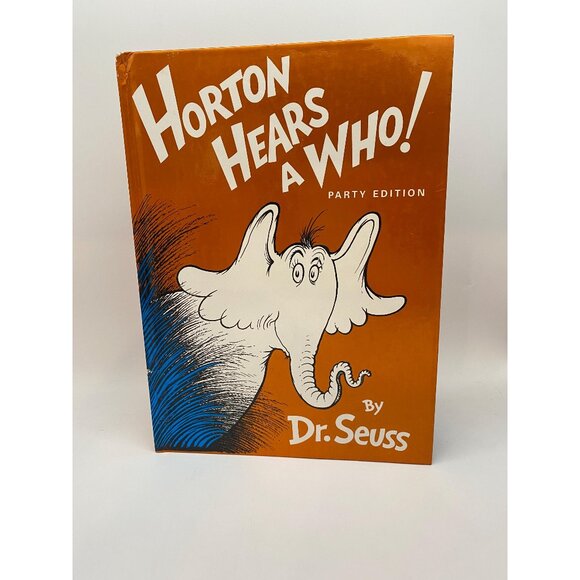Vintage Dr. Seuss Horton Hears a Who Party Edition Hardcover Children's Book - Picture 1 of 7